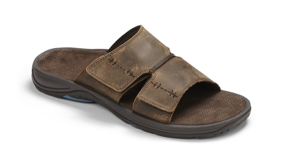 Vionic Jon Slide Sandal Brown