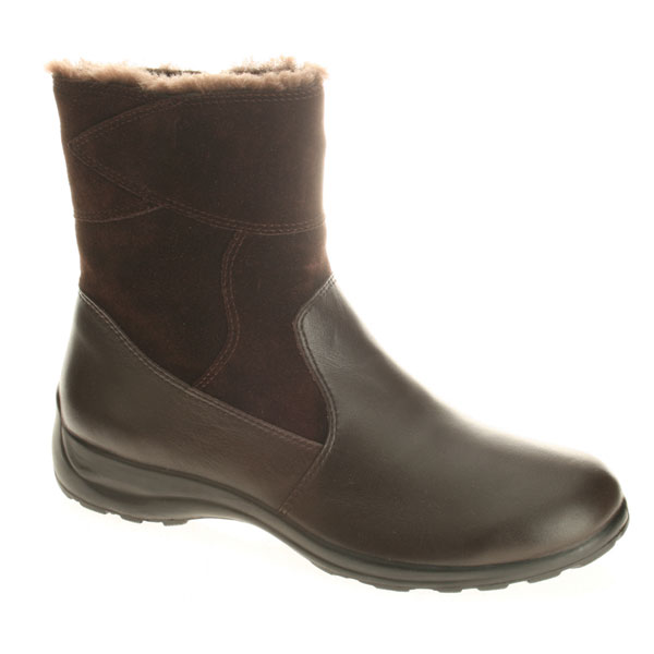 Flexus by Spring Step Fabrice Brown Leather/ Suede Combination - Click Image to Close